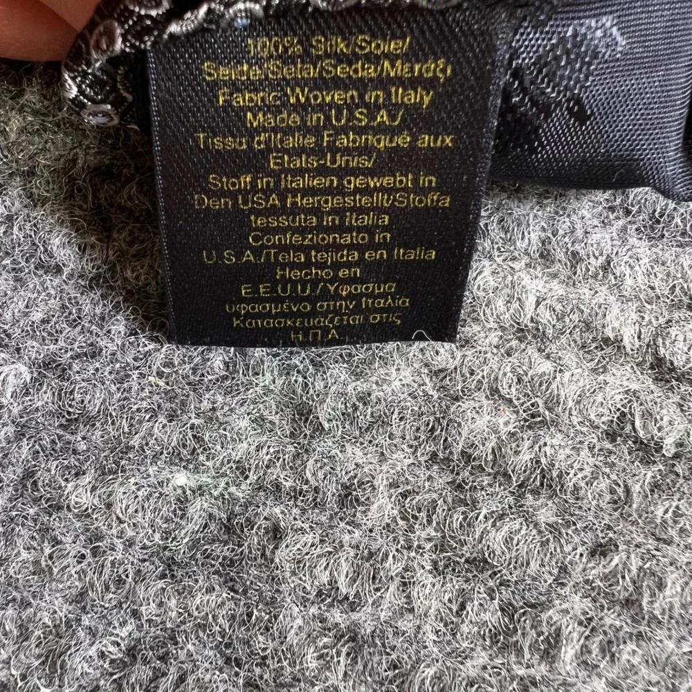 Brooks Brothers Silk Geometric Pattern Tie Mens Dark Brown Blue White classy $$$